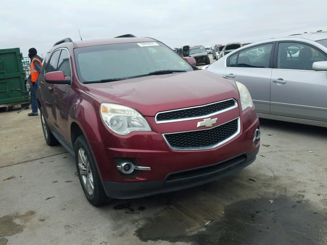 2CNALPEW7A6251166 - 2010 CHEVROLET EQUINOX LT BURGUNDY photo 1