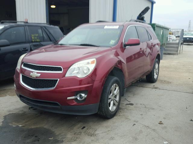 2CNALPEW7A6251166 - 2010 CHEVROLET EQUINOX LT BURGUNDY photo 2