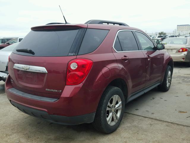 2CNALPEW7A6251166 - 2010 CHEVROLET EQUINOX LT BURGUNDY photo 4