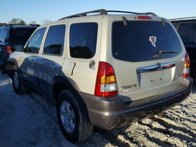 4F2YZ94134KM23391 - 2004 MAZDA TRIBUTE LX BEIGE photo 3