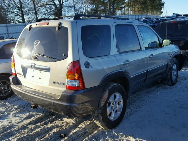 4F2YZ94134KM23391 - 2004 MAZDA TRIBUTE LX BEIGE photo 4