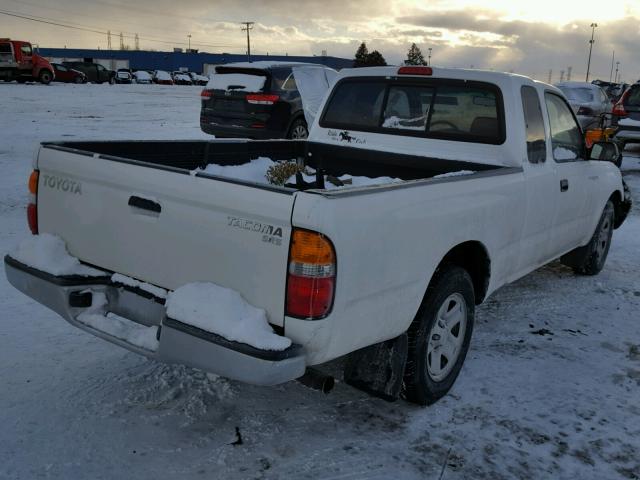 5TEVL52N33Z156783 - 2003 TOYOTA TACOMA XTR WHITE photo 4