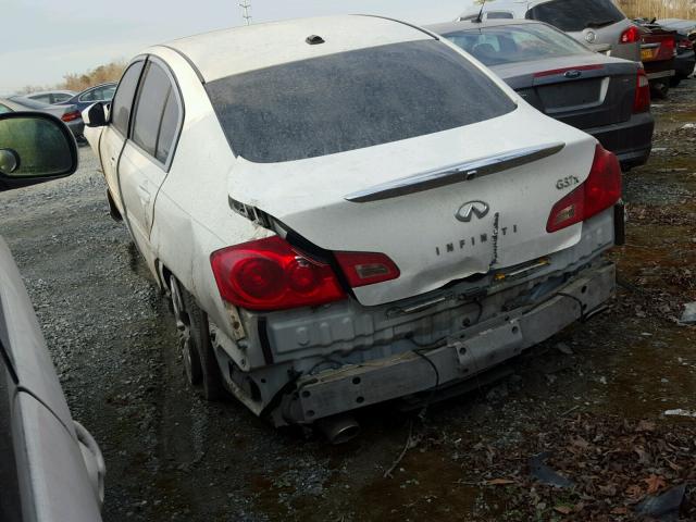 JN1CV6AR2AM254627 - 2010 INFINITI G37 WHITE photo 3