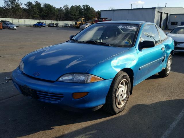 1G1JC1240X7216605 - 1999 CHEVROLET CAVALIER B BLUE photo 2