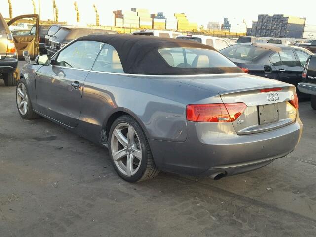 WAULFAFH8DN006116 - 2013 AUDI A5 PREMIUM GRAY photo 3