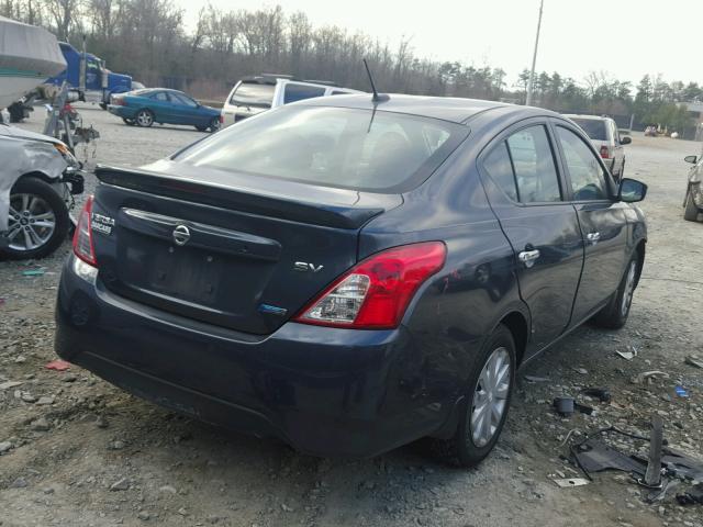 3N1CN7AP0FL946391 - 2015 NISSAN VERSA S BLUE photo 4