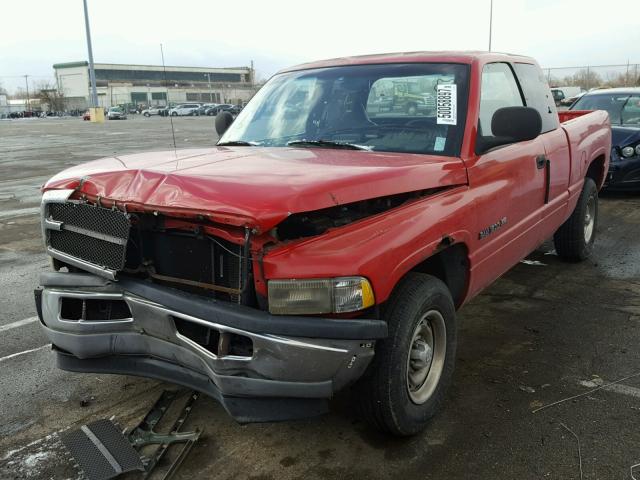 3B7HC12Y0YG114459 - 2000 DODGE RAM 1500 RED photo 2