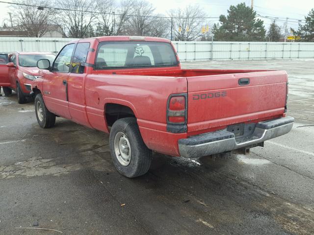 3B7HC12Y0YG114459 - 2000 DODGE RAM 1500 RED photo 3