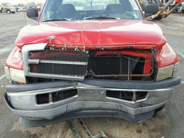 3B7HC12Y0YG114459 - 2000 DODGE RAM 1500 RED photo 9