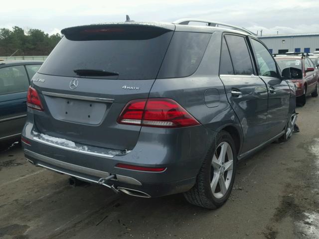 4JGDA5HB2HA845547 - 2017 MERCEDES-BENZ GLE 350 4M GRAY photo 4