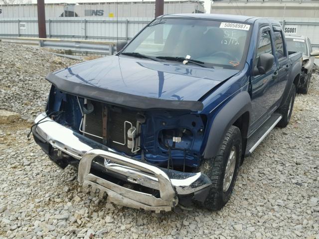 1GCDT136068186180 - 2006 CHEVROLET COLORADO BLUE photo 2