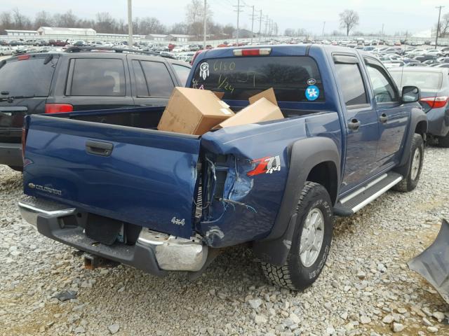 1GCDT136068186180 - 2006 CHEVROLET COLORADO BLUE photo 4