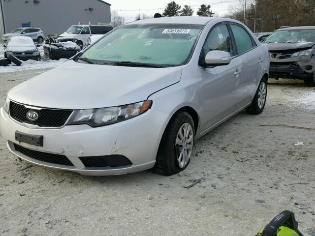 KNAFU4A20A5302251 - 2010 KIA FORTE EX SILVER photo 2