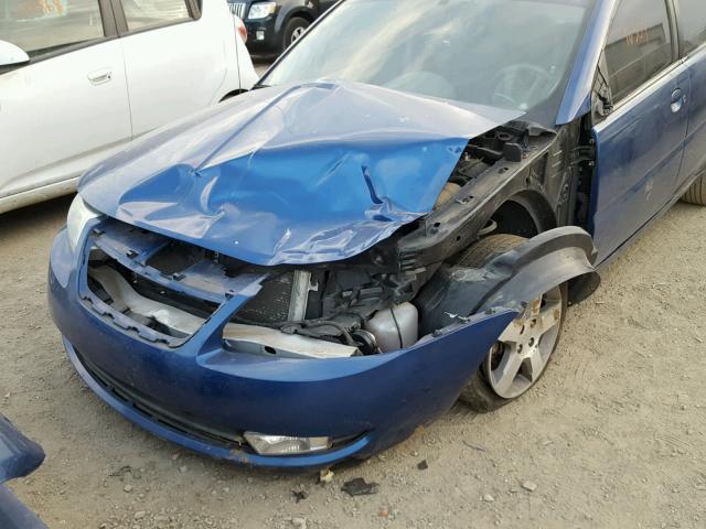 1G8AL55F56Z129226 - 2006 SATURN ION LEVEL BLUE photo 9