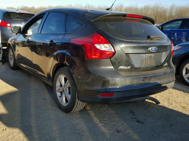 1FADP3K2XEL439988 - 2014 FORD FOCUS SE BLACK photo 3