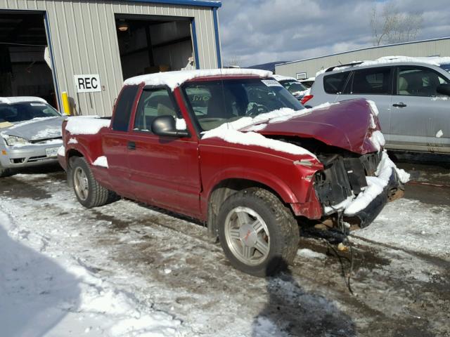 1GTCS1941W8527378 - 1998 GMC SONOMA MAROON photo 1