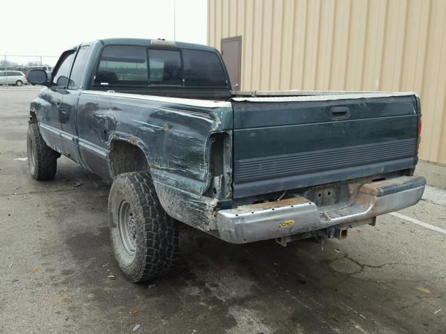 1B7KF2360WJ218817 - 1998 DODGE RAM 2500 GREEN photo 3