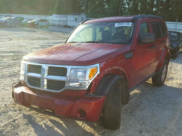 1D8GT58K17W548655 - 2007 DODGE NITRO SLT RED photo 2