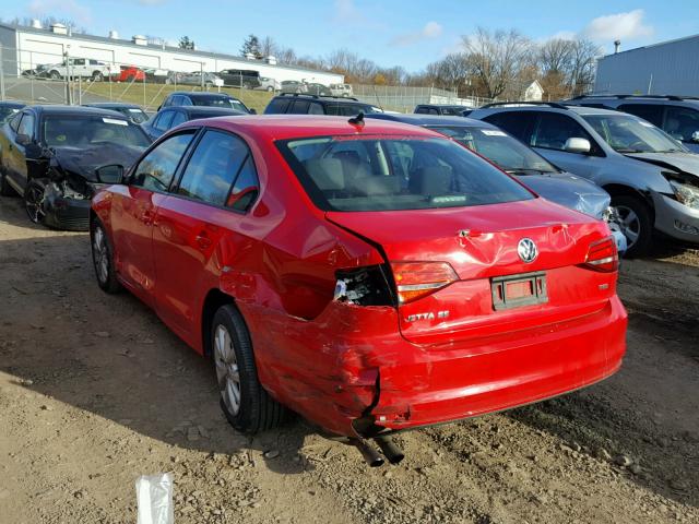 3VWD17AJ7FM324516 - 2015 VOLKSWAGEN JETTA SE RED photo 3