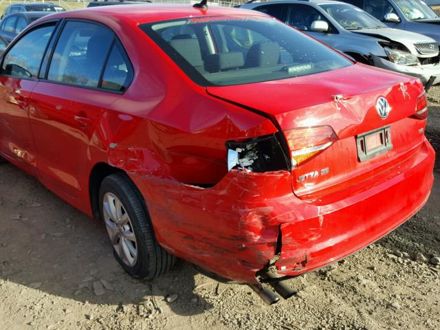 3VWD17AJ7FM324516 - 2015 VOLKSWAGEN JETTA SE RED photo 9