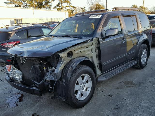 5N1AR18U38C605028 - 2008 NISSAN PATHFINDER GRAY photo 2