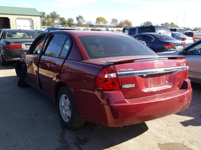 1G1ZT54885F277729 - 2005 CHEVROLET MALIBU LS 勃艮第红 照片 3