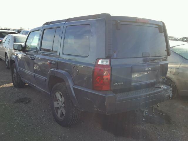 1J8HG48P67C584994 - 2007 JEEP COMMANDER GRAY photo 3