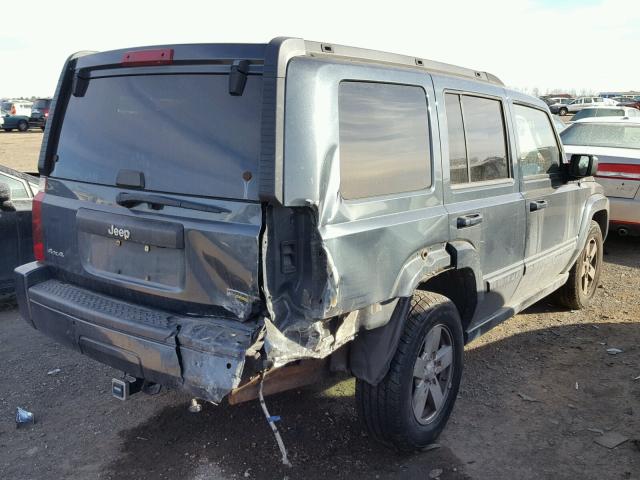 1J8HG48P67C584994 - 2007 JEEP COMMANDER GRAY photo 4