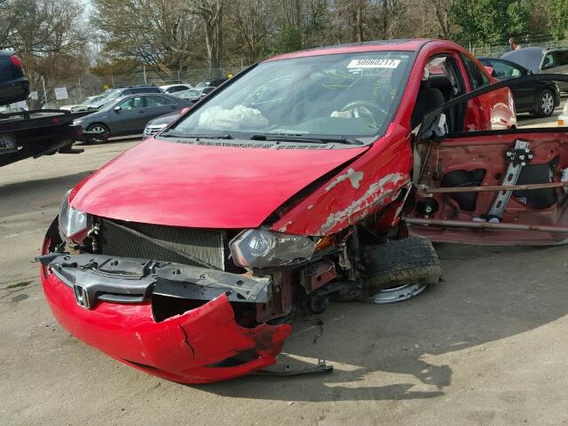 2HGFG12806H535236 - 2006 HONDA CIVIC EX წითელი ფოტო 2