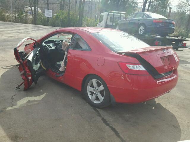 2HGFG12806H535236 - 2006 HONDA CIVIC EX RED photo 3