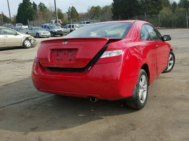 2HGFG12806H535236 - 2006 HONDA CIVIC EX RED photo 4