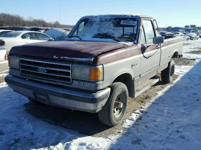 1FTEF14N6LPA93828 - 1990 FORD F150 TWO TONE photo 2