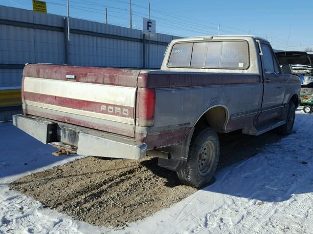 1FTEF14N6LPA93828 - 1990 FORD F150 TWO TONE photo 4