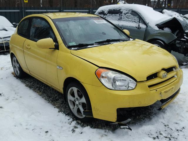 KMHCN36C19U135586 - 2009 HYUNDAI ACCENT SE YELLOW photo 1