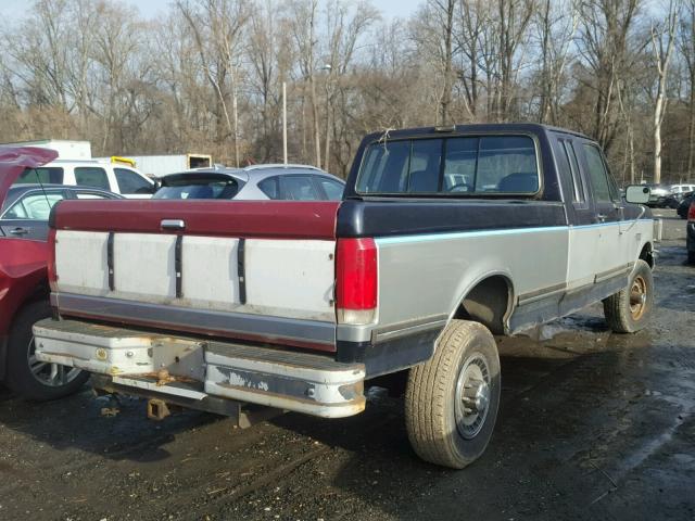 1FTHX26H7LKB31247 - 1990 FORD F250 BLUE photo 4