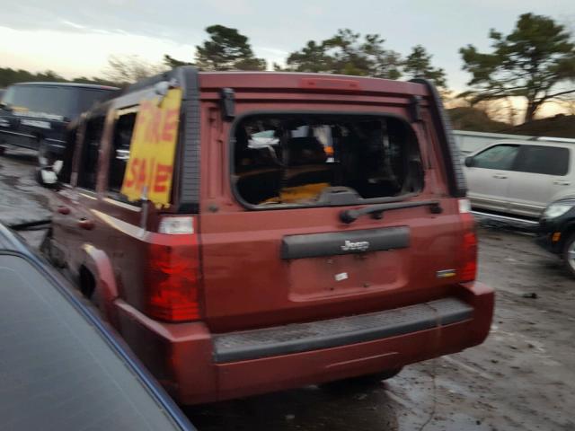 1J8HH48N78C221794 - 2008 JEEP COMMANDER BURGUNDY photo 3