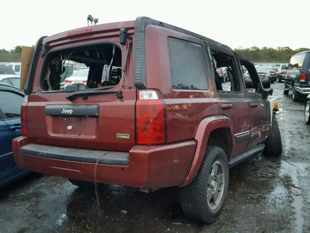 1J8HH48N78C221794 - 2008 JEEP COMMANDER BURGUNDY photo 4