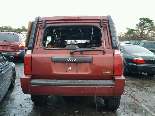 1J8HH48N78C221794 - 2008 JEEP COMMANDER BURGUNDY photo 9