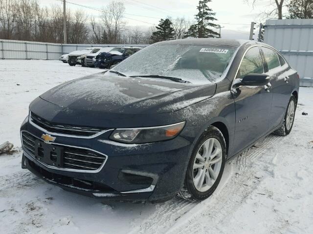 1G1ZE5ST6HF142545 - 2017 CHEVROLET MALIBU LT BLUE photo 2