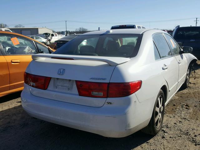 1HGCM66545A067548 - 2005 HONDA ACCORD EX WHITE photo 4