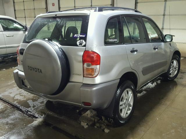 JTEHH20VX26063640 - 2002 TOYOTA RAV4 SILVER photo 4