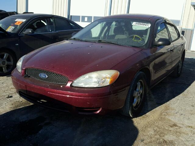 1FAFP53U36A103407 - 2006 FORD TAURUS SE MAROON photo 2