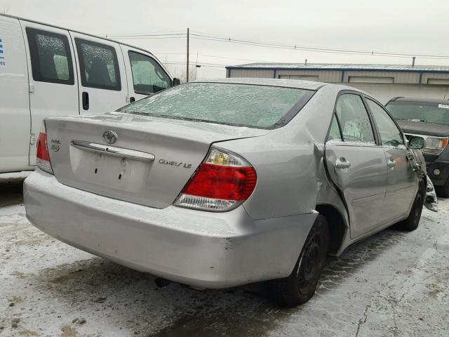 4T1BE30K36U732763 - 2006 TOYOTA CAMRY LE SILVER photo 4