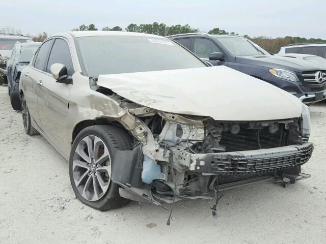 1HGCR2F5XEA299307 - 2014 HONDA ACCORD SPO BEIGE photo 1