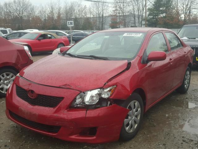 JTDBL40E199061272 - 2009 TOYOTA COROLLA BA RED photo 2