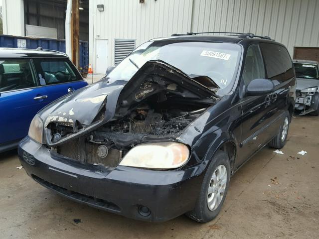 KNDUP132456749937 - 2005 KIA SEDONA EX BURN photo 2