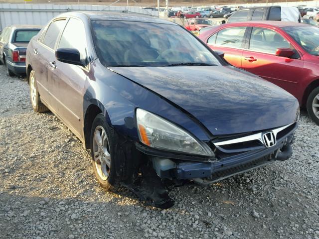 1HGCM56417A172424 - 2007 HONDA ACCORD LX BLUE photo 1