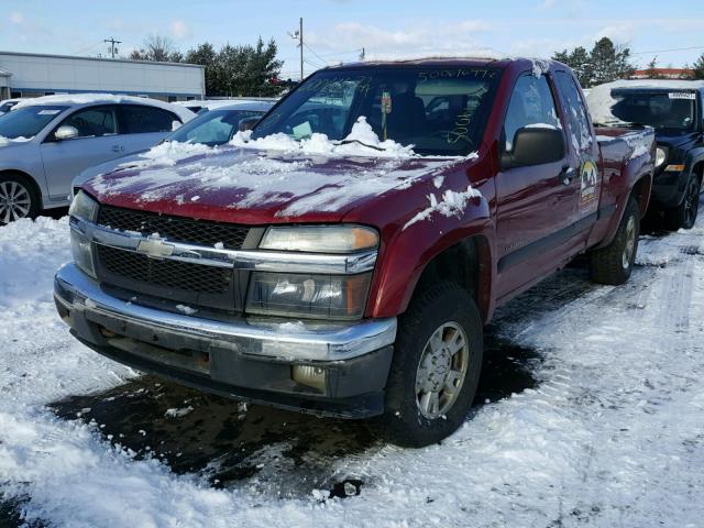 1GCDT196848126135 - 2004 CHEVROLET COLORADO RED photo 2