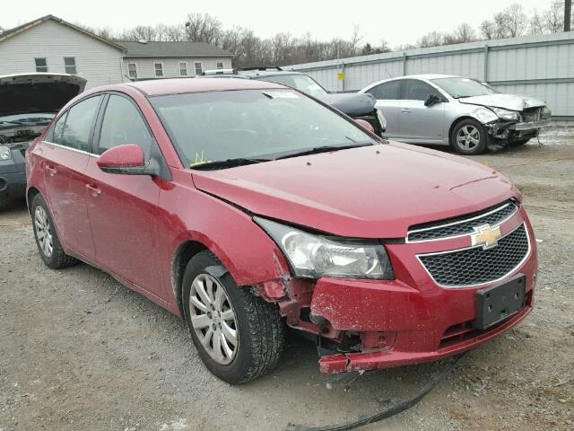 1G1PF5S91B7281380 - 2011 CHEVROLET CRUZE LT RED photo 1