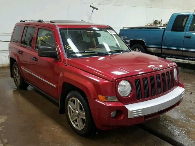 1J8FF48W48D516433 - 2008 JEEP PATRIOT LI BURGUNDY photo 1